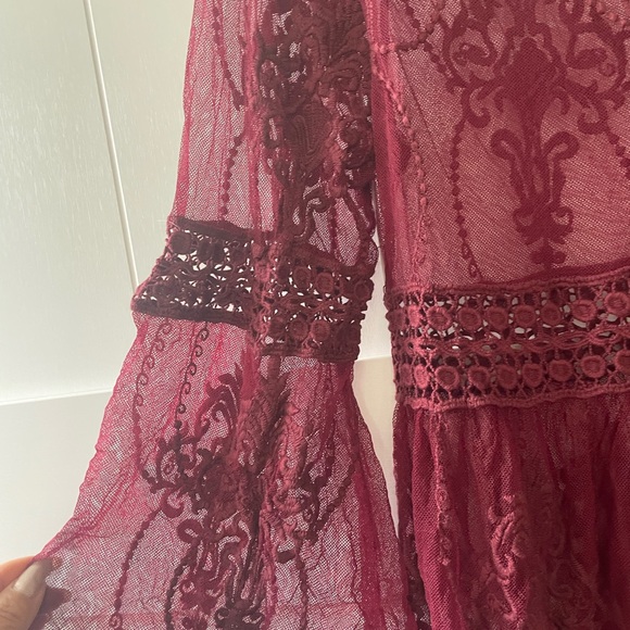 Ember burgundy duster, beach cover up, size Large, NWT. - Picture 8 of 11